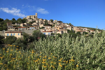 Hilltop village of Eus in Pyrénées-Orientales department, southern France