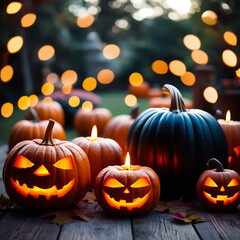 Halloween pumpkin background