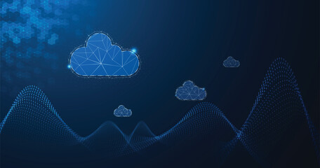 Multiple cloud symbol vector illustration, 2D cloud, 3D cloud, multi-cloud work connected data.