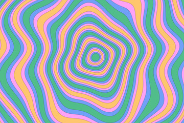 Retro Groovy Psychedelic Background