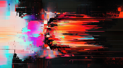 movement cyberspace distorted technical glitch difficulties screen abstract background pixelated