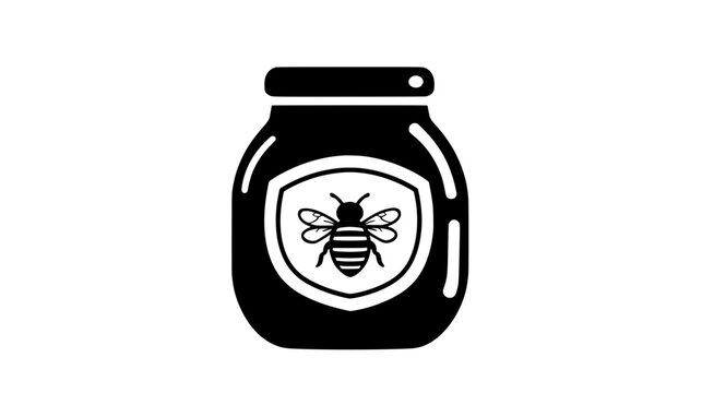 Jar of honey marked with biodynamic farming certification