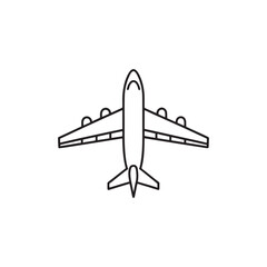 Plane icon. Flying planes. Flight transport symbol. Plane outline. Plane logo. Travel illustration. Holiday symbol. Vector illustration.