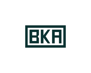 Obraz premium BKA logo design vector template. BKA