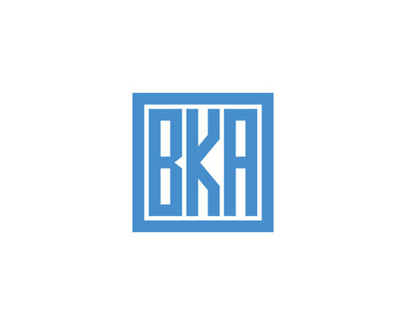 BKA logo design vector template. BKA