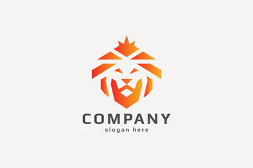 Squa King Lion Head Logo
