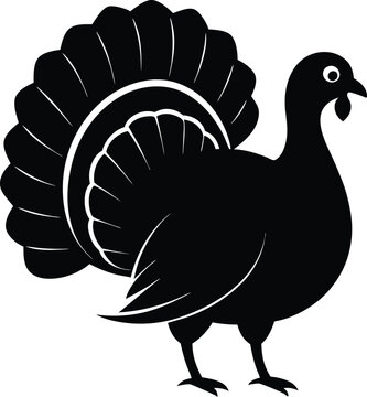 recommend clip art: Turkey vector silhouette illustration design