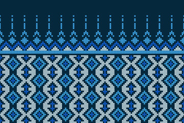 Festive Sweater Design. Seamless Knitted Pattern