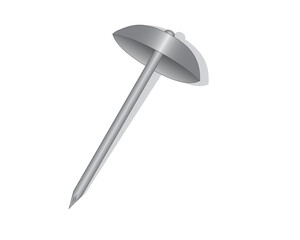 vector design of a tack made of steel or iron