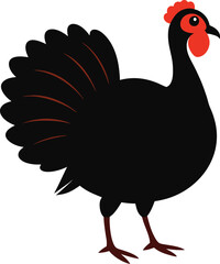 Turkey vector silhouette illustration design