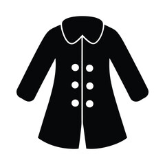 Coat Silhouette vector illustration style design