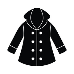 Coat Silhouette vector illustration style design