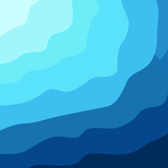 Abstract background vector with blue wave