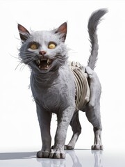 Cat Zombie, Zombie, Cat, Halloween,Horror,Spooky,Scary,Scare