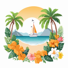 summer vacation composition