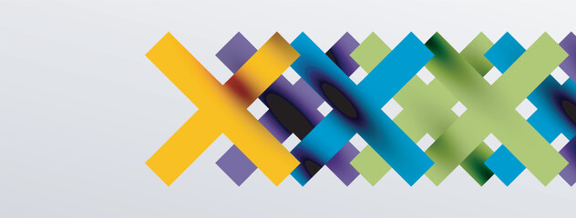 Colorful squares, lines minimal abstract background. Vector Illustration For Wallpaper, Banner, Background, Card, Book Illustration, landing page