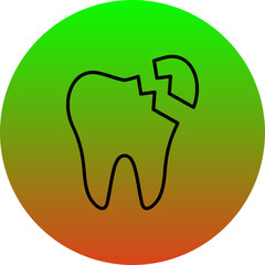 Broken Tooth Icon