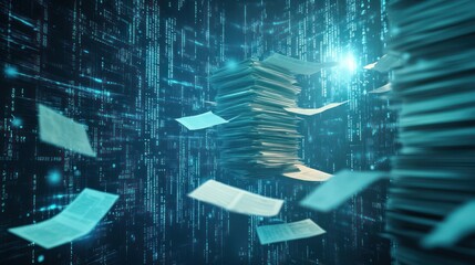 Digital Paperwork: A Conceptual Illustration of Data and Paper