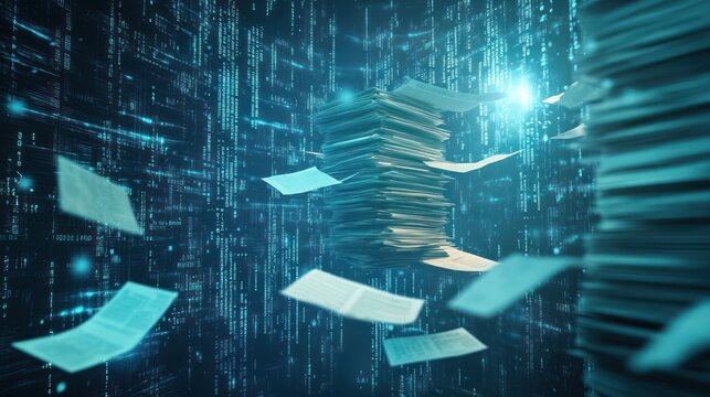 Digital Paperwork: A Conceptual Illustration of Data and Paper