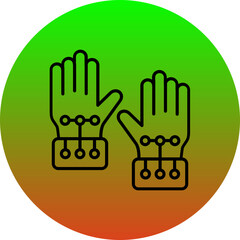 Fototapeta premium Gloves Icon