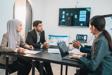 Effective Team Training, Group Discussion Teamwork in Office, Enhancing Professional Communication Skills, Businesspersons Collaborating on Strategy Planning, Building Stronger Dynamics Corporate