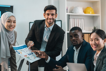 Effective Team Training, Group Discussion Teamwork in Office, Enhancing Professional Communication Skills, Businesspersons Collaborating on Strategy Planning, Building Stronger Dynamics Corporate