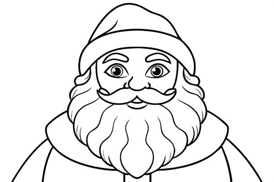recommend clip art: Santa claus line art
                    