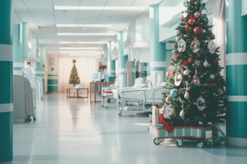 Christmas tree in a children's hospital
