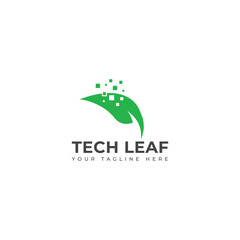 Creative Tech Leaf logo design