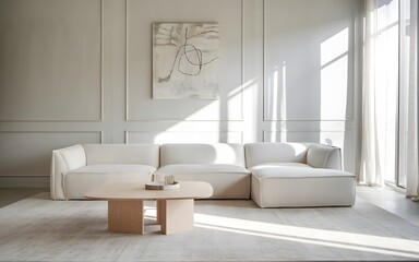 modern living room with sofa