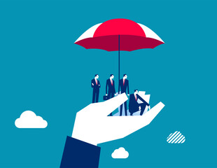 Assistance. Future financial support in case of accident or illness,  Umbrella as risk assistance