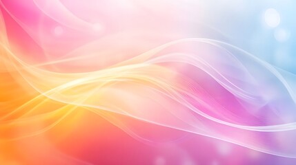 Abstract Colorful Wave Background with Gradient and Blur Effect