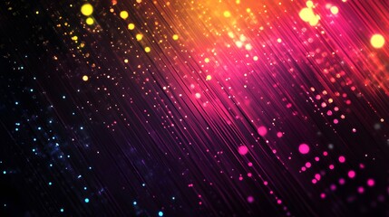 Abstract Background with Diagonal Lines  Blurred Lights  and Bokeh Effect