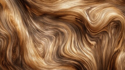 Fototapeta premium Wavy Wood Grain Texture Abstract Background with Swirling Patterns and Rich Brown Hues
