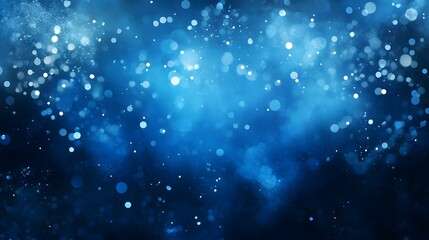 Fototapeta premium Abstract Blue Bokeh Background with Sparkles