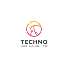 Creative Technology logo design template