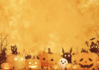 Free Halloween concept background wallpaper with copy space