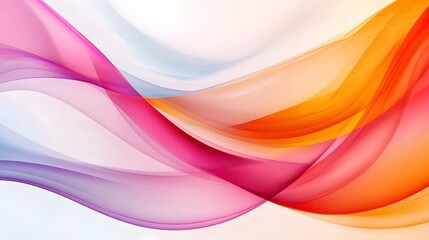 Abstract Colorful Swirling Waves Background