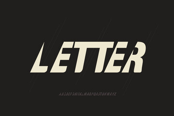 Creative abstract font