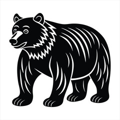 bear silhouette vector