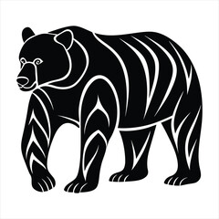bear silhouette vector