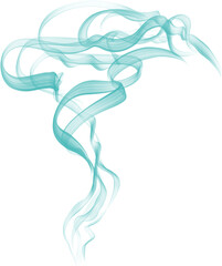 Abstract pastel  smoking effect isolated on transparent background