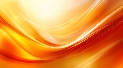 Abstract Orange and Yellow Swirls Background