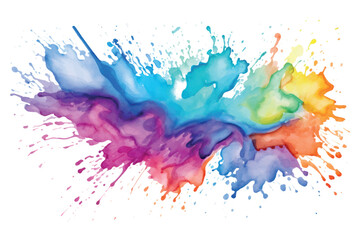 Vibrant watercolor splash art