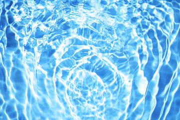 Beautiful water texture with waves. blue color, water background