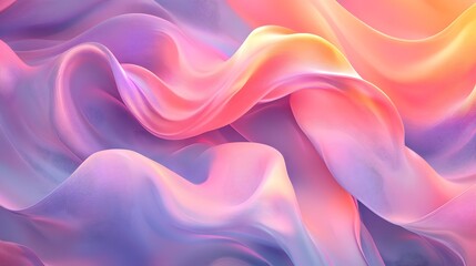 Obraz premium Abstract Wavy Pink and Purple Background