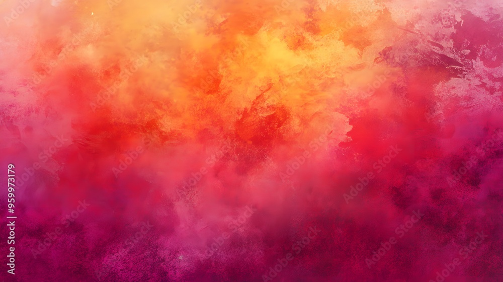 Poster abstract red and orange watercolor background