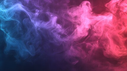 Abstract Smoke  Pink and Blue Swirls  Vapor  Background  Texture