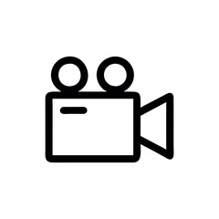 Video Camera simple Outline lcon, logo 