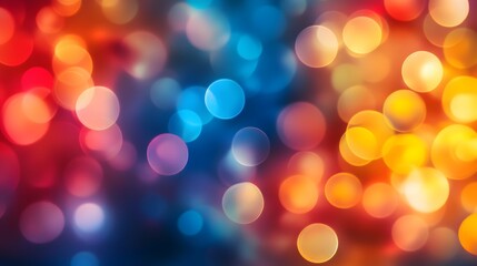Fototapeta premium Abstract Bokeh Background with Blue and Orange Circles